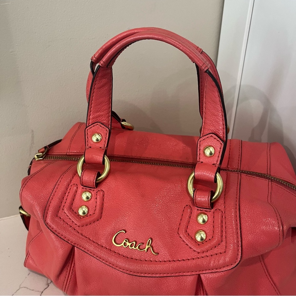 Coach, Ashley Cary All Satchel Leather Handbag - Picture 10 of 16